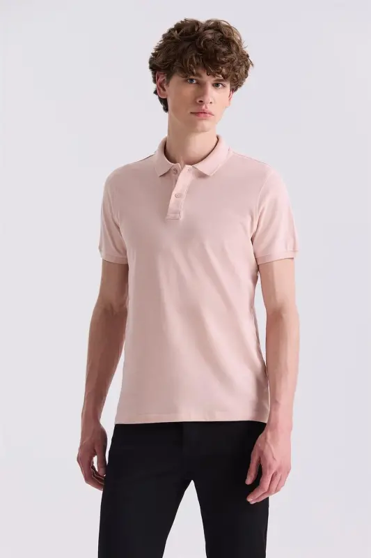 Púdra Slim Fit Polo Yóqasi Tişkaday - 1