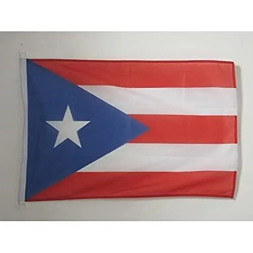 Puerto Rico dengiz bayrog'i 18'' x 12'' - Puerto-Riko bayroqlari 30 x 45 sm. - Qayiq uchun banner 12x18 dyuym - AZ FLAG 