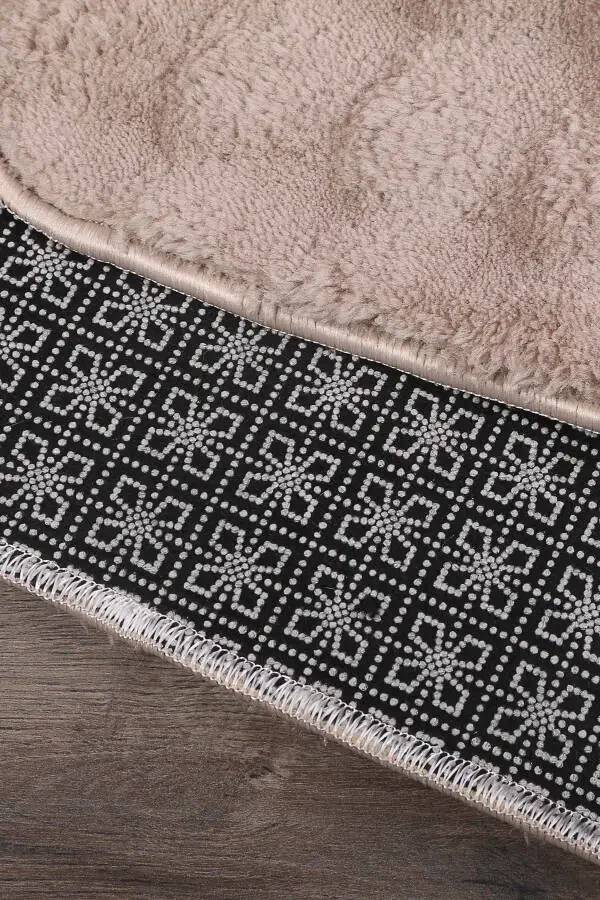 Пуфакча кофе Юмшоқ катта ўлчамли жуфт силжимайдиган тагли ювиладиган ҳаммом пастлаги - 4