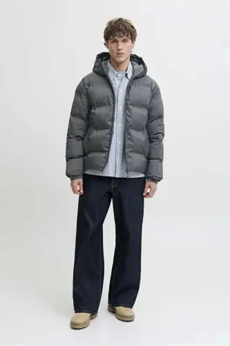 PUFFER JACKET Мужской Пуховик Дымчато-Серый-Дымчато-Серый - 3
