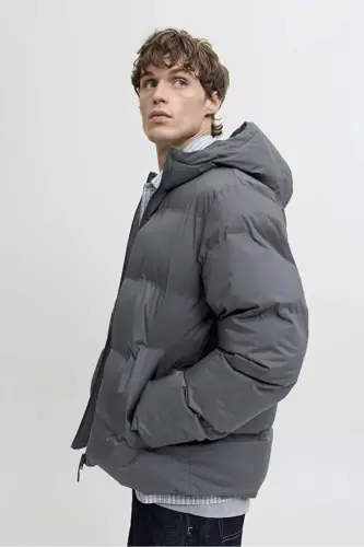 PUFFER JACKET Мужской Пуховик Дымчато-Серый-Дымчато-Серый - 7