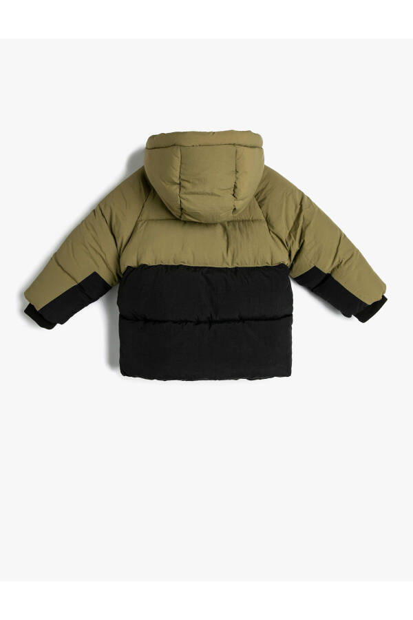 Puffer jacket with hood, plush lining and pockets - 6