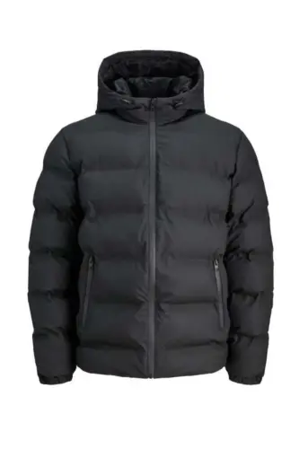 Puffer Siyah Erkek Su Soğuk Geçirmez Mont Kaban - Siyah - JACK & JONES (1)