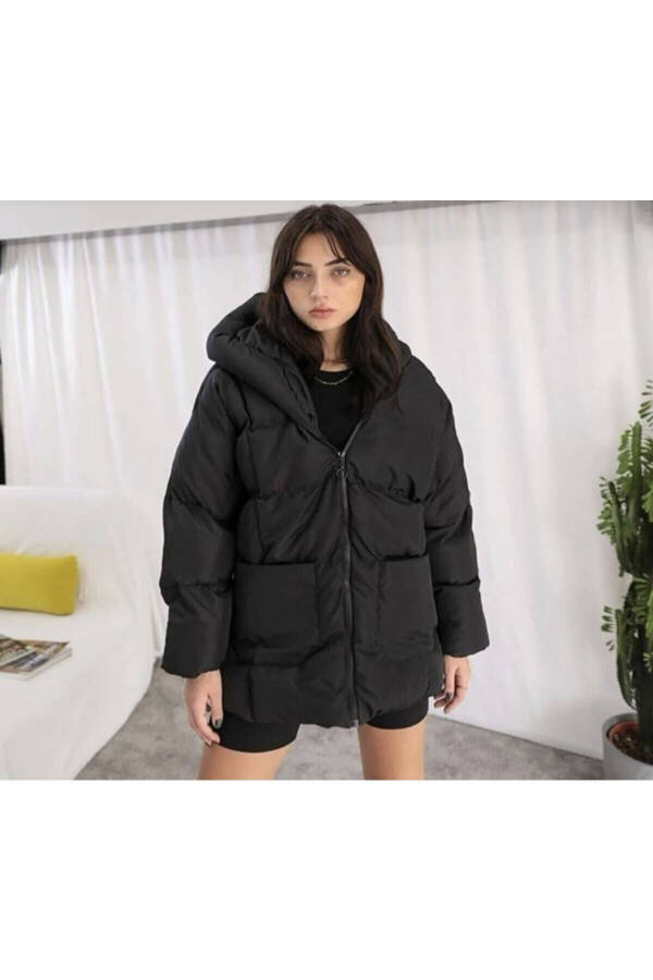 Puffer Yarasa Şişme Oversize Mont - 2