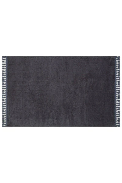 Puffy Bath Mat 2-Piece Fringed Washable Anthracite - 4