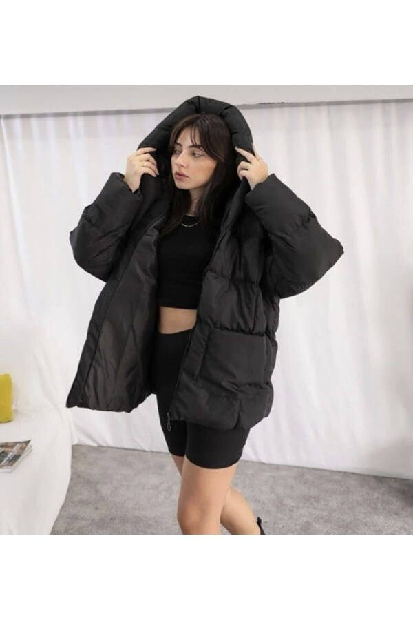 Puffy Batwing Oversized Puffer Jacket - 3