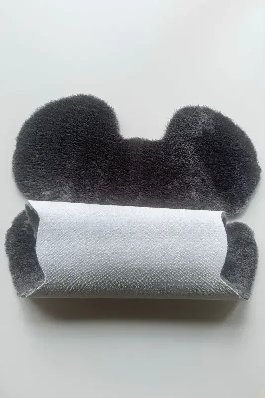 Pufi Soft Plush Bear Rug Carpet Kids Room Baby Room Living Room Carpet-Anthracite - 6