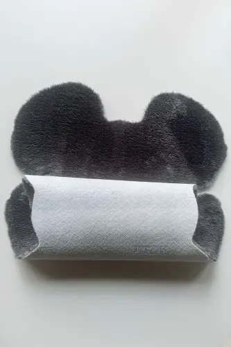 Pufi Soft Plush Bear Rug Carpet Kids Room Baby Room Living Room Carpet-Anthracite - 6