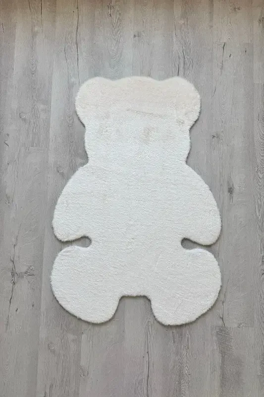 Pufi Soft Plush Teddy Bear Rug Carpet for Kids Room Baby Room Living Room Rug-Cream - 3