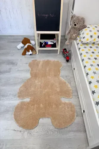 Pufi Yumshoq Peluş Ayiqcha Gilam Post Bolalar Xonasi Chaqaloqlar Xonasi Mehmonxonasi Gilami-Vizon - 2