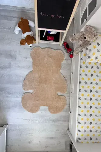 Pufi Yumshoq Peluş Ayiqcha Gilam Post Bolalar Xonasi Chaqaloqlar Xonasi Mehmonxonasi Gilami-Vizon - 3