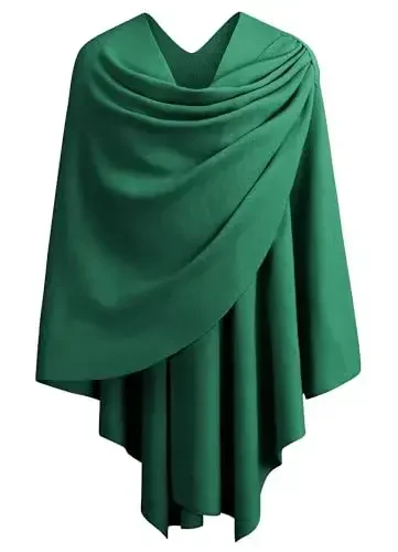 PULI Ayollar Katta Oʻlchamli Oldi Kesishimli Poncho Sviter Oʻrami Toʻqilgan Elegant Roʻmol Kepkasi Kuz Qish uchun 