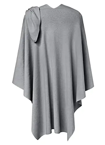 PULI Ayollar Katta Oldi Xochli Poncho Sviter O'rash To'plami Trikotaj Elegant Ro'mollar Yelkasi Kuz Qish uchun - 6