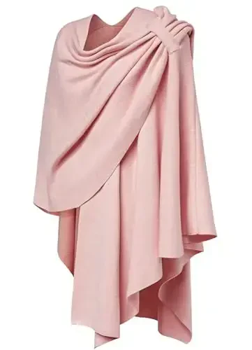 PULI Ayollar Katta Xoch Old Poncho Sviter O'rash Ustki Kiyim Trikotaj Elegant Ro'mollar Kuz Qish uchun Yopinchiq - 6