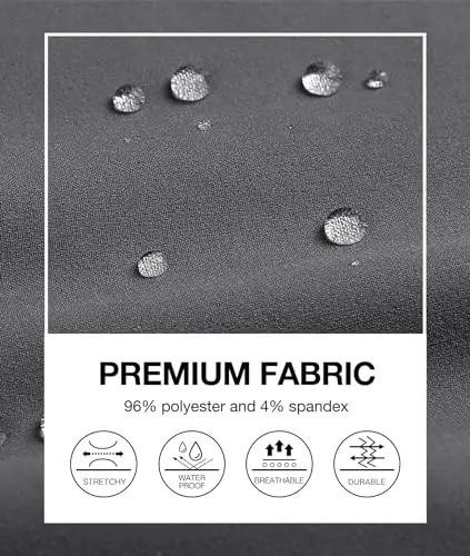 PULI Golf Shimlar Erkaklar Streç Slim Fit Rasmiy Kundalik Ish Sayohat Qisqartirilgan Suv o'tkazmaydigan Cho'ntakli Shimlar - 5