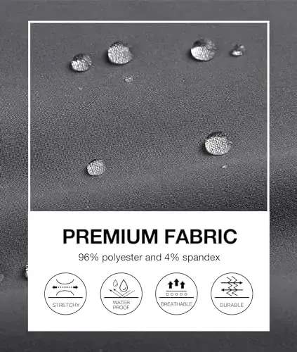 PULI Golf Shimlar Erkaklar Stretch Slim Fit Ishbilarmon Kundalik Ish Safar Qisqartirilgan Suv o'tkazmaydigan cho'ntakli Shimlar - 5