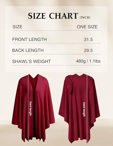 PULI Womens Large Cross Front Poncho Sweater Wrap Topper Knitted Elegant Shawls Cape for Fall Winter - 4