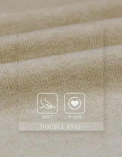 PULI Womens Large Cross Front Poncho Sweater Wrap Topper Knitted Elegant Shawls Cape for Fall Winter - 4