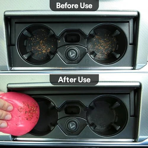 PULIDIKI Car Cleaning Gel for Car Detailing Kits Car Putty Auto Detailing Tools Car Interior Cleaner Car Cleaning Slime Car Accessories Blue Pink Stocking Stuffers for Women Men Teens Adults (2Pack) - 6