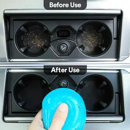 PULIDIKI Car Cleaning Gel Clean Putty Auto Detail Tools Slime Cleaner Interior Car Accessories Christmas Stocking Stuffers Gifts for Men Women Teens White Elephant Gifts Adults 2Pack - 4