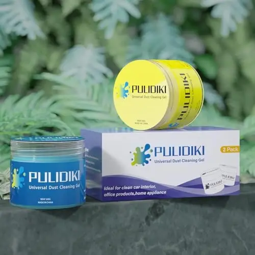 PULIDIKI Car Cleaning Gel for Car Cleaning Putty Car Slime for Cleaning Car Detailing Putty Detail Tools Car Interior Cleaner Car Cleaning Kits Car Accessories Blue Yellow (2Pack) - 4