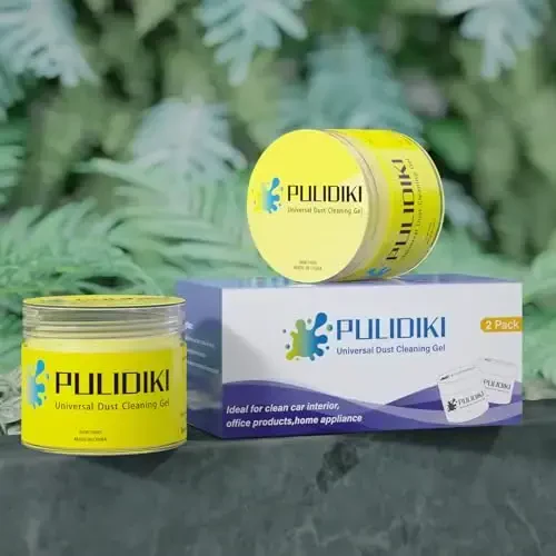 PULIDIKI Car Cleaning Gel Detailing Kits Car Putty Auto Detail Tools Car Interior Cleaner Slime Car Accessories Stocking Stuffers Gifts for Men Women Teens White Elephant Gifts Adult Yellow (2Pack) - 6