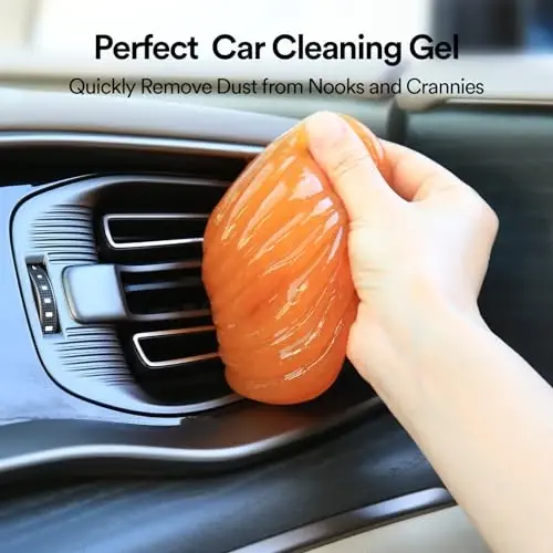PULIDIKI Car Cleaning Gel Car Detailing Putty Slime Car Interior Cleaner Supplies Auto Cleaning Kits Car Accessories Stocking Stuffers for Men Women Teens White Elephant Gifts Adults (2Pack) - 4