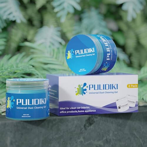 PULIDIKI Car Cleaning Gel for Car Cleaning Putty Car Putty Auto Detailing Tools Car Slime Cleaner Dust Cleaning Gel for Car Interior Cleaner Car Accessories Keyboard Cleaner Blue (2Pack) - 6