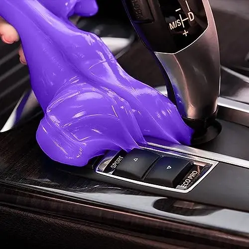 PULIDIKI Cleaning Gel for Car Detailing Putty Car Putty Auto Detail Tools Car Interior Cleaner Car Cleaning Slime Car Crevice Cleaner Car Accessories Keyboard Cleaner Purple - 2
