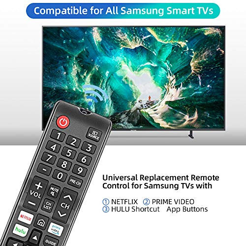 Пульт дистанционного управления Gvirtue BN59-01315A для Samsung Smart TV, Замена пульта дистанционного управления для всех Samsung LED QLED LCD 6/7/8/9 серий 4K UHD HDTV HDR плоских изогнутых Smart TV, с кнопками Netflix, Prime Video и Hulu - 5