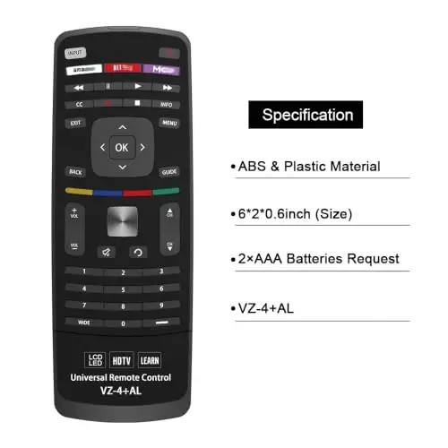 Пульт Д/У для VIZIO Smart TV Replacement - 6