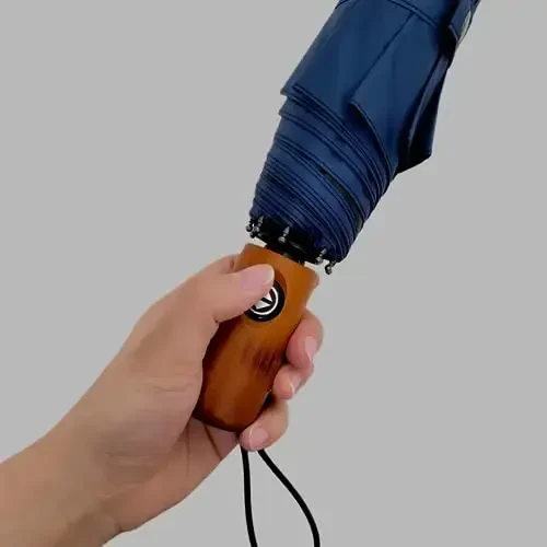 Пум-геоус Автоматический Зонт Ветрозащитный Легкий Прочный Компактный Защита от УФ Дождевой Зонт для Путешествий Складной Зонт для Рюкзака Подходит для Взрослых - 6