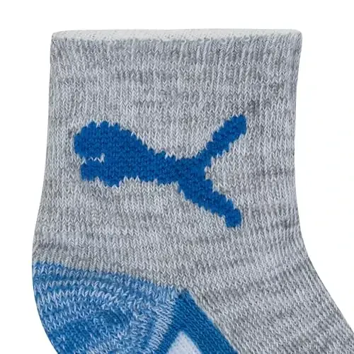 PUMA Baby 6 Pack Infant Anklet Socks - 4