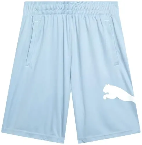 PUMA Boys Athletic Shorts - Quick Dry Breathable Interlock Performance Boys Basketball Shorts with Pockets (Sizes: 4-20) 