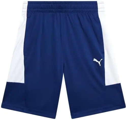 PUMA Boys Athletic Shorts - Quick Dry Breathable Interlock Performance Boys Basketball Shorts with Pockets (Sizes: 4-20) - 1
