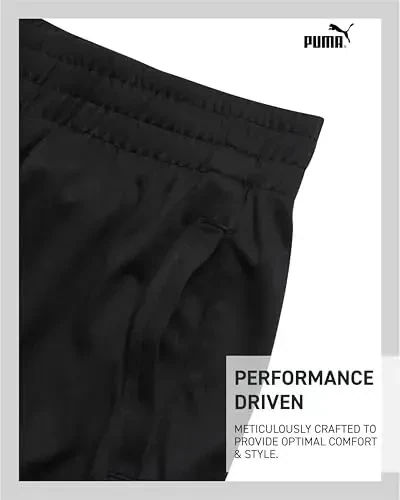 PUMA Boys Athletic Shorts - Tez quriydigan, nafas oladigan interlokli sport bolalar basketbol shortilari cho'ntaklar bilan (O'lchamlari: 4-20) - 3