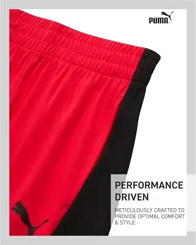 PUMA Boys Athletic Shortslari - Tez quruvchan nafas oladigan Interlok ishlash Boys basketbol shortlari cho'ntaklar bilan (O'lchamlar: 4-20) - 3