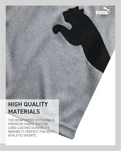 PUMA Boys Atletik Shortslari - Tez Quritadigan Nafas Oluvchi Interlok Ishlash O'g'il Bolalar Basketbol Shortslari cho'ntaklar bilan (O'lchamlar: 4-20) - 4