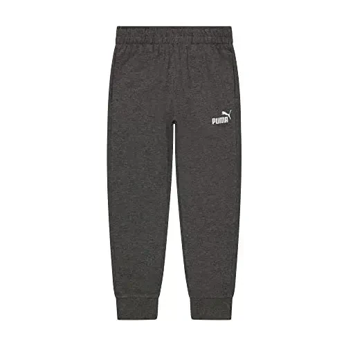 PUMA Boys' Core Logo Jogger, Side Seam Pockets, Elastic Waistband, Pull on Pant - 4