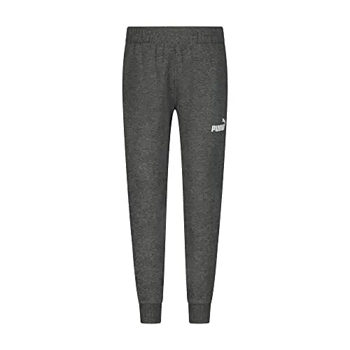 PUMA Boys' Core Logo Jogger, Side Seam Pockets, Elastic Waistband, Pull on Pant - 1