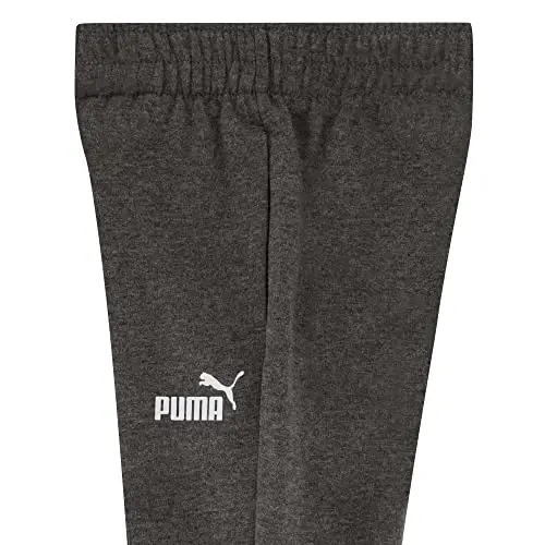 PUMA Boys' Core Logo Jogger, Side Seam Pockets, Elastic Waistband, Pull on Pant - 5