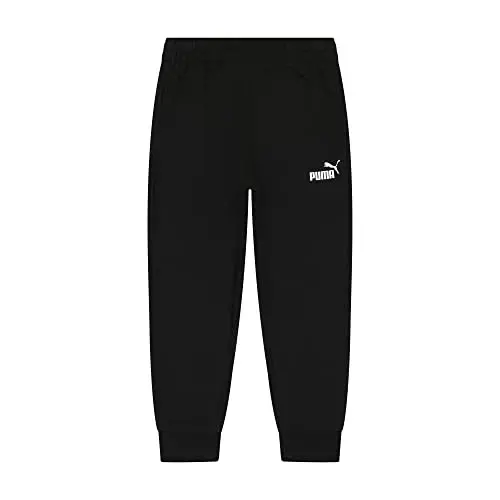 PUMA Boys' Core Logo Jogger, Side Seam Pockets, Elastic Waistband, Pull on Pant - 4