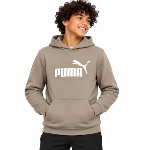 PUMA Boys Fleece Pullover Hoodie Sweatshirt Kangaroo Pockets (Sizes 8-20) | Cozy Soft Warmth, Comfortable Athletic Fit, Hooded Sweatshirt, Great for School, Sports & Everyday Performance Wear - 1