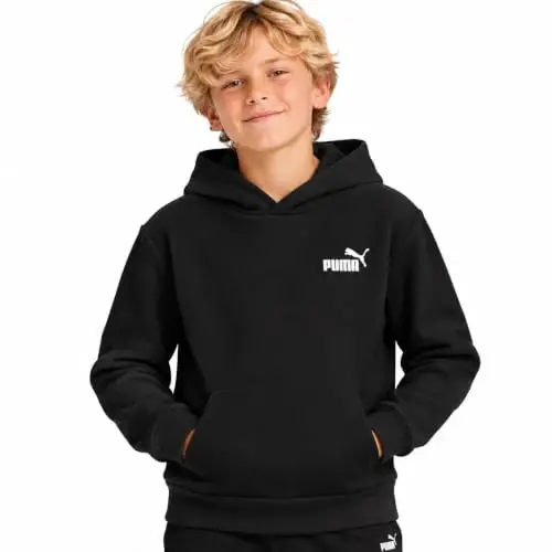 PUMA Boys Fleece Pullover Hoodie Sweatshirt Kangaroo Pockets (Sizes 8-20) | Cozy Soft Warmth, Comfortable Athletic Fit, Hooded Sweatshirt, Great for School, Sports & Everyday Performance Wear - 1