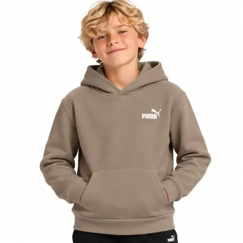 PUMA Boys Fleece Pullover Hoodie Sweatshirt Kangaroo Pockets (Sizes 8-20) | Cozy Soft Warmth, Comfortable Athletic Fit, Hooded Sweatshirt, Great for School, Sports & Everyday Performance Wear - 1
