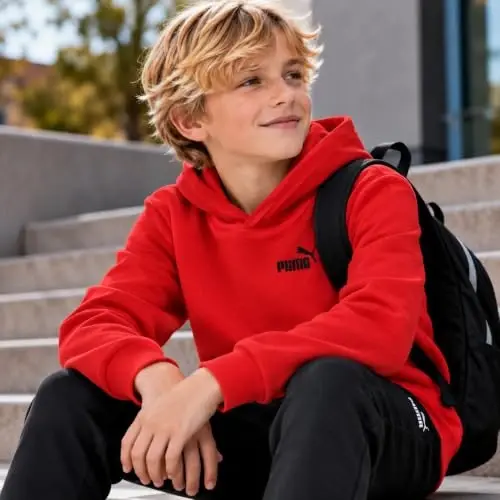 PUMA Boys Fleece Pullover Hoodie Sweatshirt Kangaroo Pockets (Sizes 8-20) | Cozy Soft Warmth, Comfortable Athletic Fit, Hooded Sweatshirt, Great for School, Sports & Everyday Performance Wear - 3
