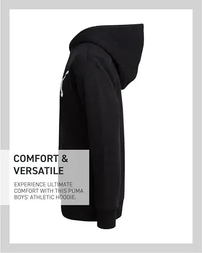 PUMA Boys Hoodie - Fleece Pullover Athletic Sweatshirt bilan Kangaroo cho'ntaklari - O'g'il bolalar uchun Performance Hoodie (O'lchamlar: 8-20) - 5