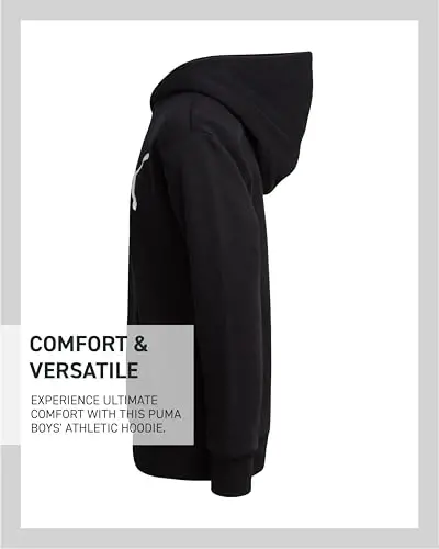 PUMA Boys Hoodie - Fleece Pullover Athletic Sweatshirt bilan Kangaroo cho'ntaklari - O'g'il bolalar uchun Performance Hoodie (O'lchamlar: 8-20) - 5