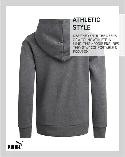 PUMA Boys Hoodie - Fleece Pullover Athletic Sweatshirt bilan Kangaroo cho'ntaklari - O'g'il bolalar uchun Performance Hoodie (O'lchamlari: 8-20) - 6