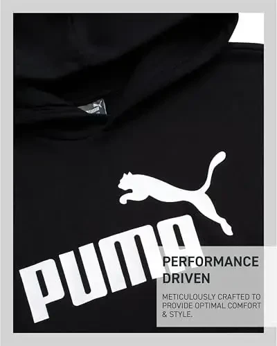 PUMA Boys Hoodie - Fleece Pullover Athletic Sweatshirt Kangaroo cho'ntaklari bilan - O'g'il bolalar uchun Performance Hoodie (O'lchamlari: 8-20) - 3